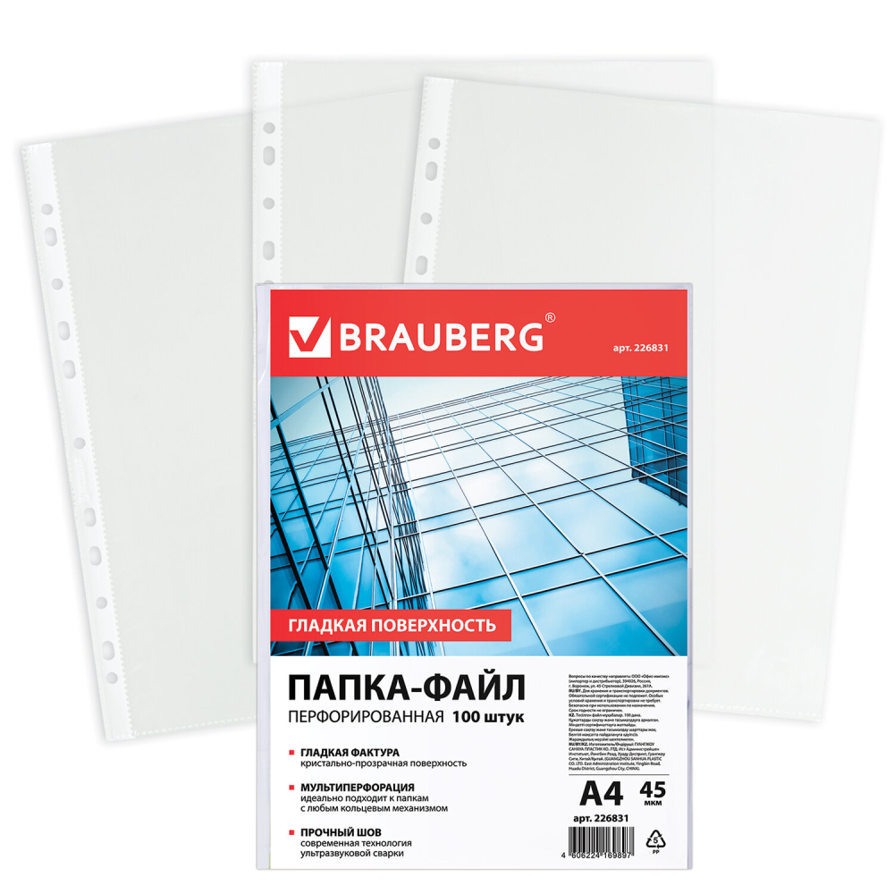 226831 �����-����� ���������������, �4, BRAUBERG �STANDARD�, �������� 100 ��., �������, 45 ���