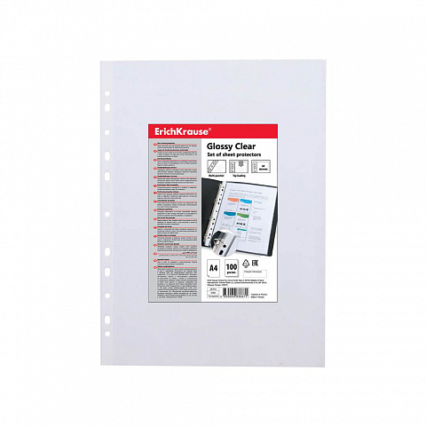 46703    ErichKrause Glossy Clear, 60 , A4,  (   100 .)