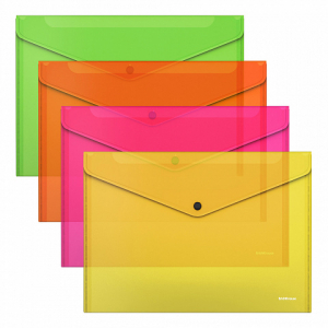 55152 �����-������� �� ������ ����������� ErichKrause Glossy Neon, A4, ��������������, ������� (� ������ �� 24 ��.)