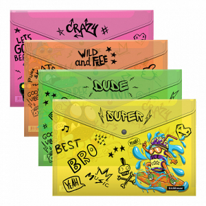 54907 ����� �� 4 �����-��������� �� ������ ����������� ErichKrause Funny Monsters, A4, �������