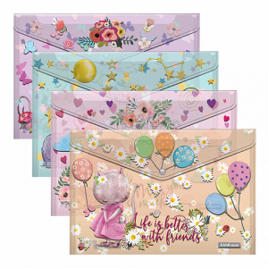 54909 ����� �� 4 �����-��������� �� ������ ����������� ErichKrause Cute Animals, A4, �������