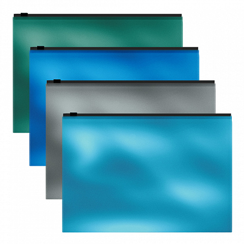 53295 Zip-  ErichKrause Glossy Ice Metallic, 4, ,  (   12 .)
