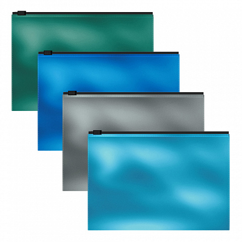 53296 Zip-  ErichKrause Glossy Ice Metallic, B5, ,  (   12 .)
