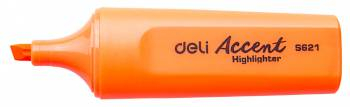 436866 Текстовыделитель Deli Accent ES621ORANG Delight скошенный пиш. наконечник 1-5мм оранжевый