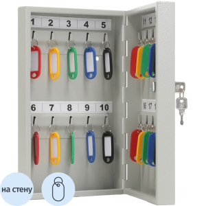 1008007 Шкаф для ключей Aiko Key-20 серый на 20 ключей (серый, 185х59х300 мм)