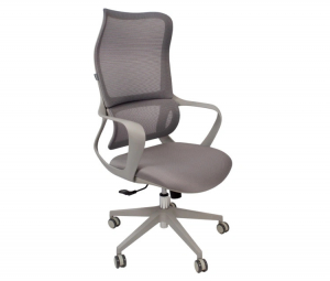 Кресло офисное поворотное SPARX FX-5 Ventura Grey, серая сетка/ткань