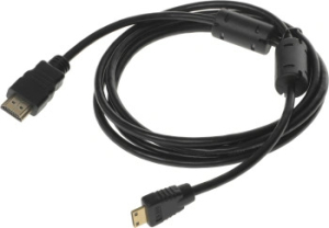 817231 Кабель аудио-видео Buro HDMI 1.4 HDMI (m)/Mini HDMI (m) 1.8м. феррит.кольца позолоч.конт. черный (MINIHDMI-1.8M)