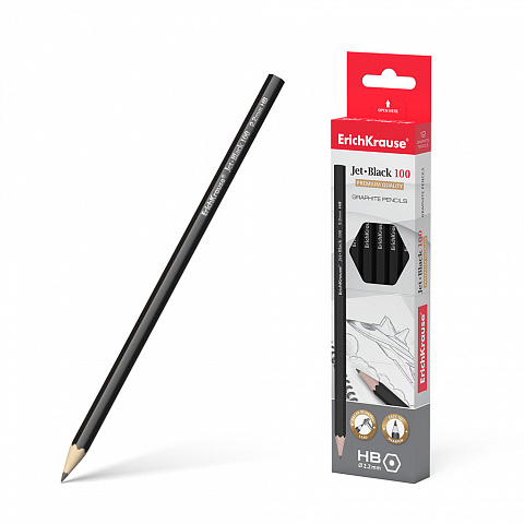 45604    ErichKrause Jet Black 100 HB (   12 .)