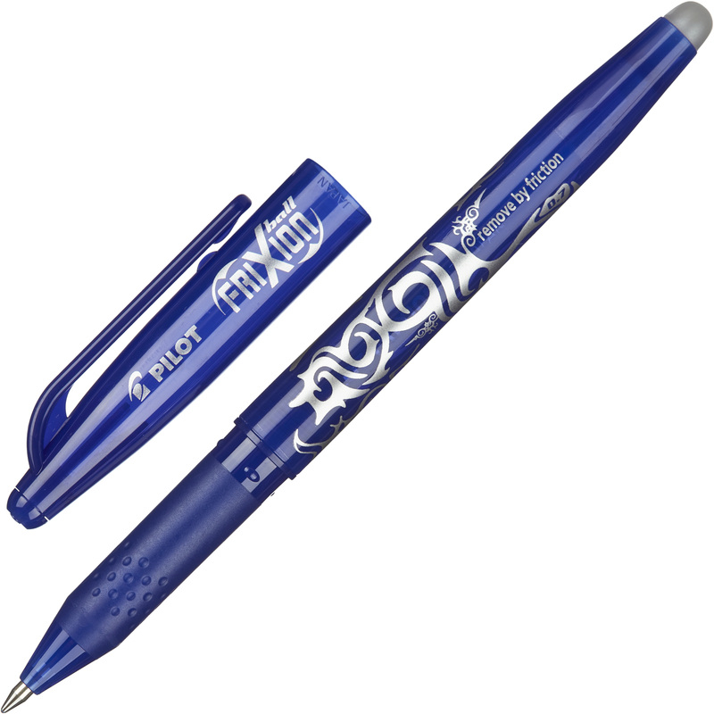 72661 BL-FR-7-L PILOT Frixion Ball Ручка со стирающимися чернилами, F, 0,7мм, синий корпус, синяя