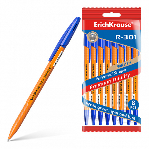 56614   ErichKrause R-301 Orange Stick 0.7,    (   8 .)