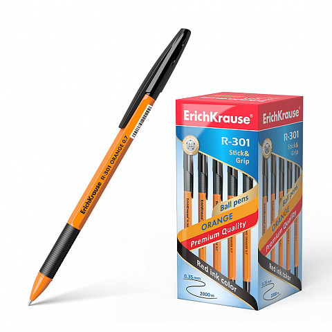 39533   ErichKrause R-301 Orange Stick&Grip 0.7,    (   50 .)
