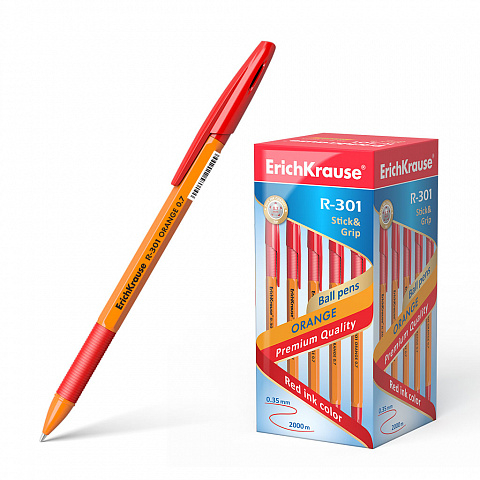 43189   ErichKrause R-301 Orange Stick&Grip 0.7,    (   50 .)