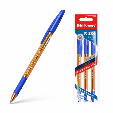 42748   ErichKrause R-301 Amber Stick&Grip 0.7,    (   3 .)