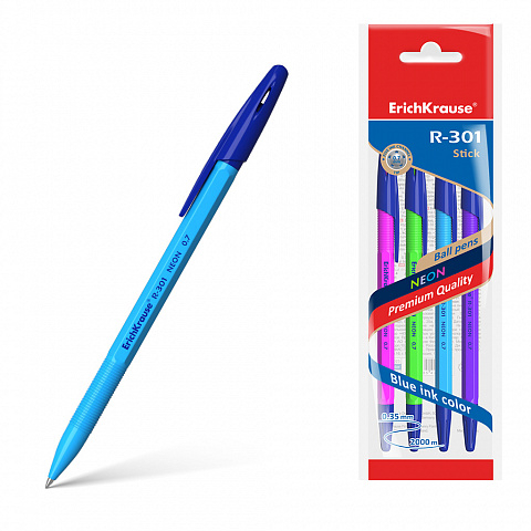 58089   ErichKrause R-301 Neon Stick 0.7,    (   4 .)