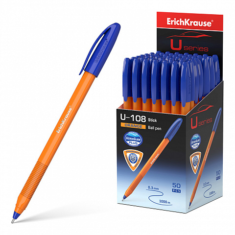 47582   ErichKrause U-108 Orange Stick 1.0, Ultra Glide Technology,    (   50 .)