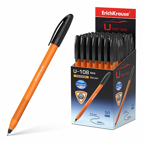 47583   ErichKrause U-108 Orange Stick 1.0, Ultra Glide Technology,    (   50 .)