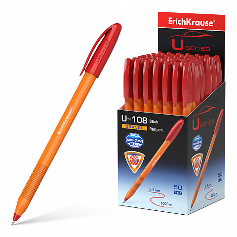 47584   ErichKrause U-108 Orange Stick 1.0, Ultra Glide Technology,    (   50 .)