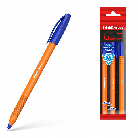 47586   ErichKrause U-108 Orange Stick 1.0, Ultra Glide Technology,    (   3 .)