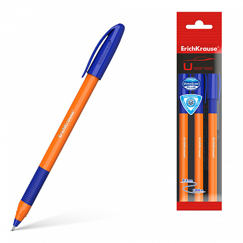 47592   ErichKrause U-109 Orange Stick&Grip 1.0, Ultra Glide Technology,    (   3 .)