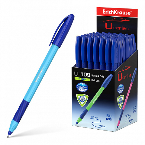 47612   ErichKrause U-109 Neon Stick&Grip 1.0, Ultra Glide Technology,    (   50 .)