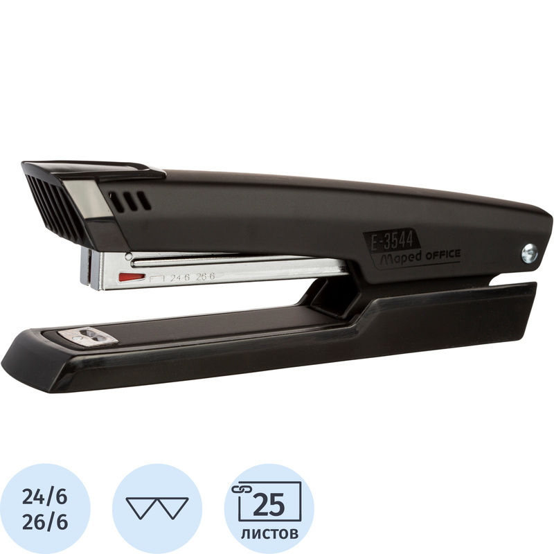 329668 ������� Maped Essentials Metal �� 25 ������ ������, 24/6, 26/6, 354411