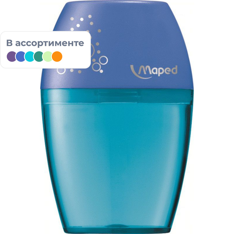 263529 Точилка для карандашей Maped Shaker с контейнером пластиковая, 534753