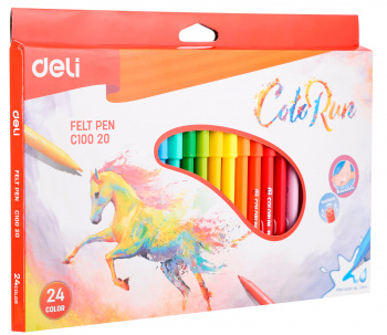 1006035 ���������� Deli EC10020 ColoRun ������������� 24 ����� ������� � ������������