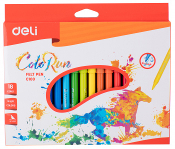 1006034 ���������� Deli EC10010 ColoRun ������������� 18 ������ ������� � ������������