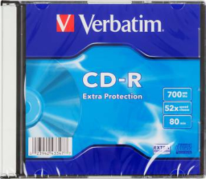 974103 ���� CD-R Verbatim 700Mb 52x Slim case (200��) (43347)