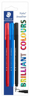 338-SBK3   Staedtler Triplus Broadliner, 0.8 , 3 
