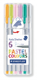 334SB6CS1   Staedtler Triplus Fineliner, 0.3 , 6  