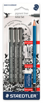 308SBK3P   Staedtler Pigment Liner, 3 .,   ,   