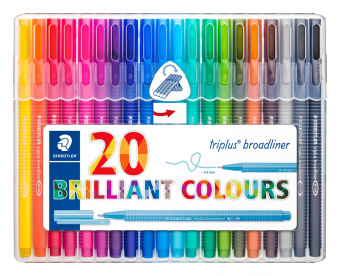 338SB20   Staedtler Triplus Broadliner, 0.8 , 20 ,  